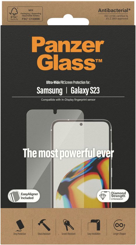 PanzerGlass Ultra Wide 1 Stück, Galaxy S23 Plus