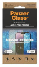 PanzerGlass Displayschutz Ultra-Wide Fit Anti-Blaulicht (1 Stück), Apple iPhone 14 Pro Max
