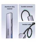 UGREEN USB-C 5-in-1 Hub CM478 Aluminiumlegierung – Silber