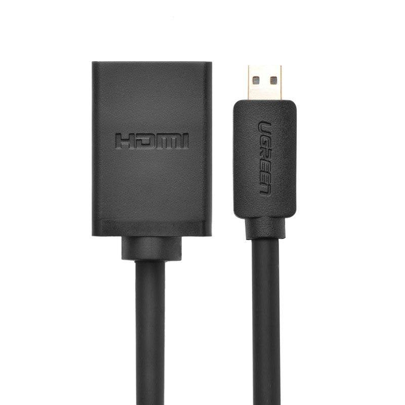 UGREEN Micro HDMI auf HDMI Adapter 10 cm (Typ D auf A) – Schwarz