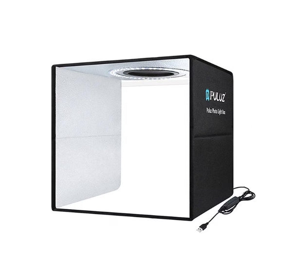 Puluz Tragbares Mini-Fotostudio – Faltbare Lichtbox mit LEDs