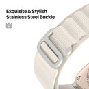 Dux Ducis Sport Buckle Band für Apple Watch Series 44 mm, 45 mm, 42 mm, 49 mm Nylon – Weiß