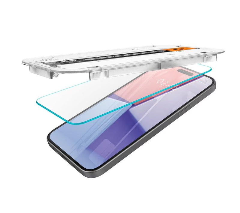 Spigen Glas.tR EZ Fit für iPhone 15 - 2 Stück