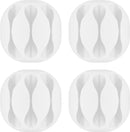 Goobay Kabelorganizer, 3-Slot - Weiß