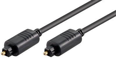 Goobay Glasfaserkabel, 3m - Schwarz