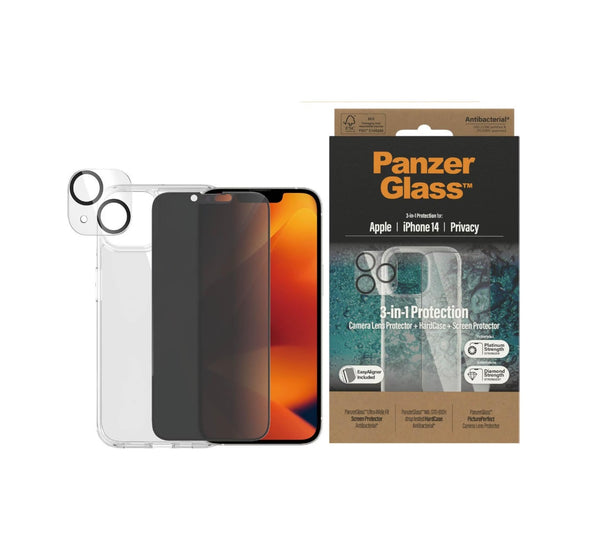 PanzerGlass Bundle Ultra-Weit Fit Glas + Hülle + Linse (1 Stück), iPhone 16 Pro