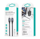 Usams U71 Type-C zu Type-C 100W PD Schnelllade- und Datenkabel 3m (SJ526USB01) - Schwarz