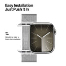 Dux Ducis Pro Armband 42 mm, 44 mm, 45 mm, 49 mm, Edelstahl für Apple Watch Serie - Silber
