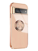 Luxus Silikone Schockfeste Hülle Case für Google Pixel 7 Pro - Rosa