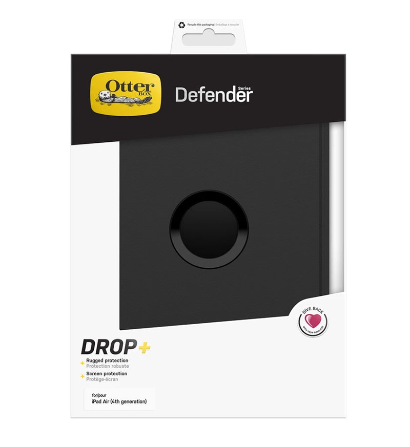 OtterBox Defender Hülle für iPad Air 2020 (4. Generation) / iPad Air 2022 (5. Generation) - Schwarz