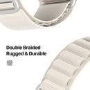 Dux Ducis Sport Buckle Band für Apple Watch Series 44 mm, 45 mm, 42 mm, 49 mm Nylon – Weiß