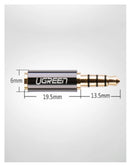 UGREEN 3,5mm Stecker auf 2,5mm Buchse Audioadapter – Schwarz
