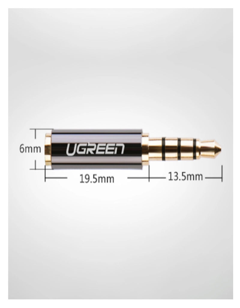 UGREEN 3,5mm Stecker auf 2,5mm Buchse Audioadapter – Schwarz