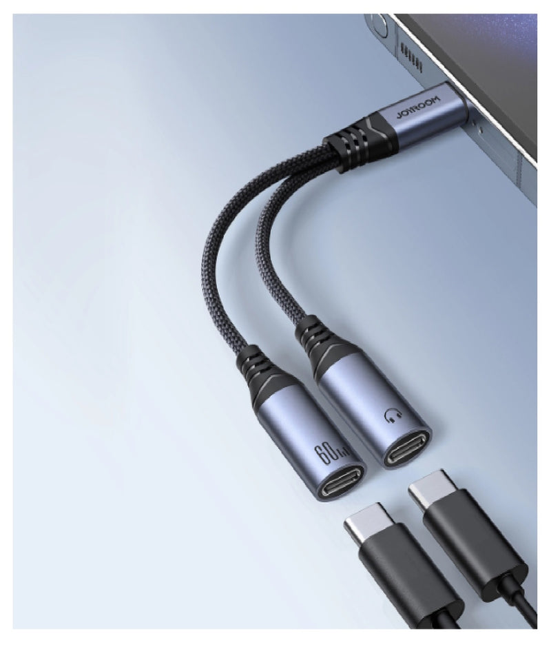 Joyroom 2-in-1 USB-C Audioadapter – Dual USB-C Anschlüsse (SY-C03)