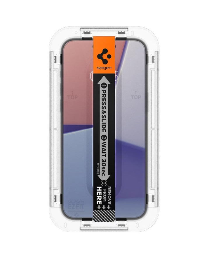 Spigen Glas.tR EZ Fit für iPhone 15 - 2 Stück