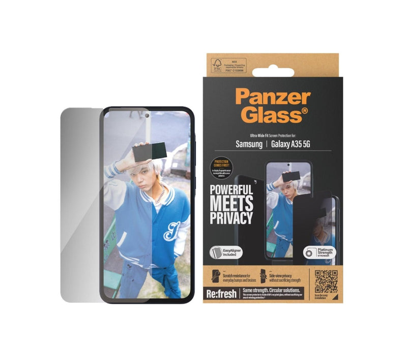 PanzerGlass Sichtschutz Screen Protector (1 Stück), Samsung Galaxy A35