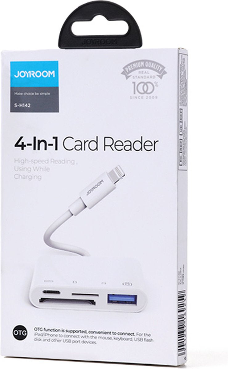 Joyroom Lightning to Usb OTG Card Reader Weiss (S-H142)