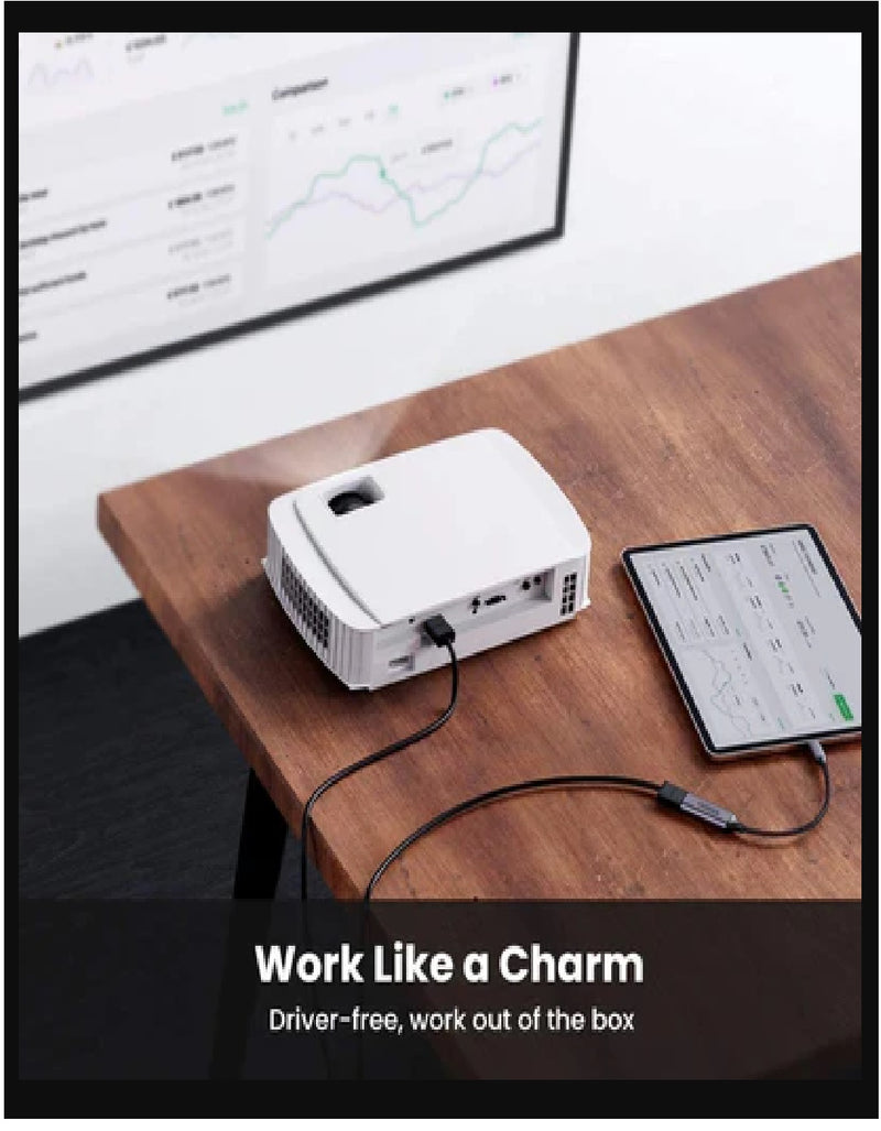 UGREEN USB-C auf HDMI Adapter 4K 10 cm – Schwarz