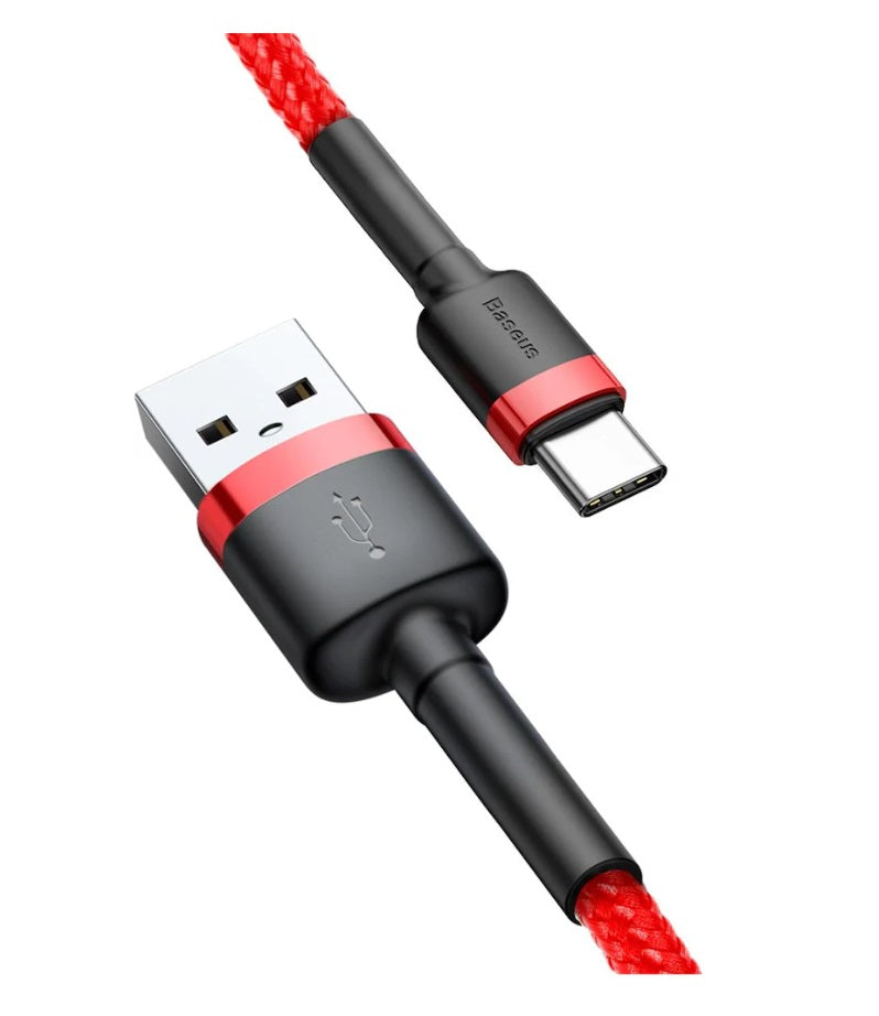 Baseus Cafule Kabel USB für Type-C 2A 2m Rot+Rot (CATKLF-C09)