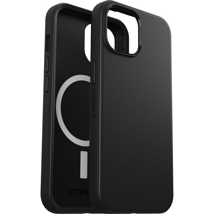 OtterBox Symmetry Hülle mit MagSafe für iPhone 13 / iPhone 14 / iPhone 15 - Schwarz