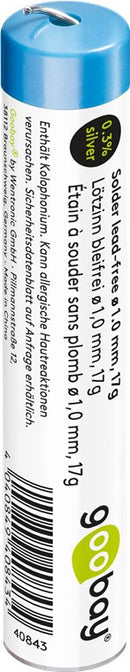 Goobay Professionelles bleifreies Lötzinn, ø 1,0 mm, 17 g