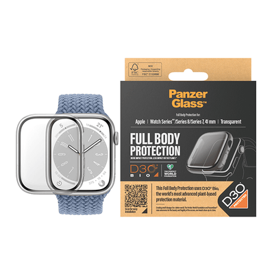 PanzerGlass Ganzkörpergehäuse D30 für Apple Watch Series 9 41 mm – Transparent