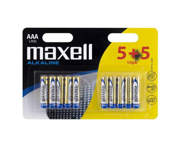 MAXELL Alkaline LR03 AAA 5+5 – (10 Stk.)