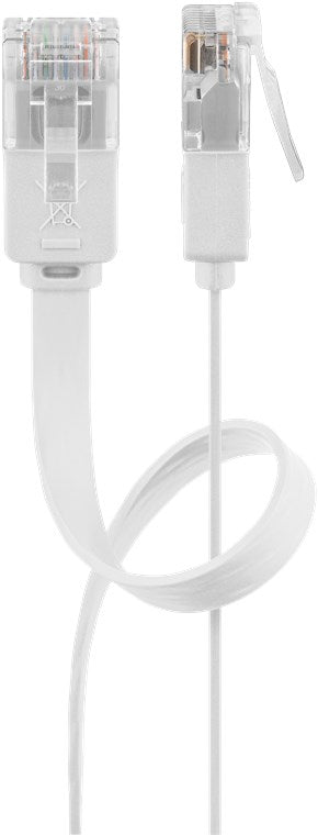 Goobay Netzwerkkabel U/UTP CAT6, 10m - Weiß