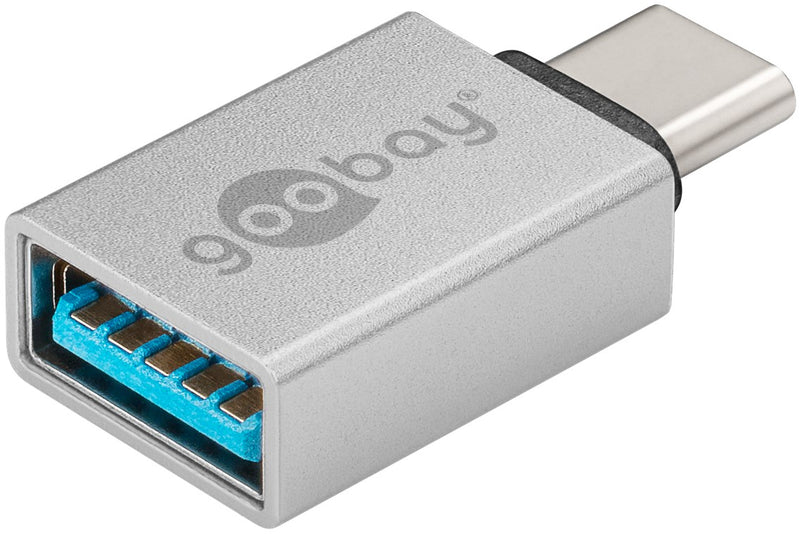 Goobay USB-A – USB-C, 3,20 cm – Silber