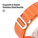Dux Ducis Sport Schnallenband 45 mm, 42 mm, 49 mm, 44 mm, Nylon für Apple Watch Serie - Orange