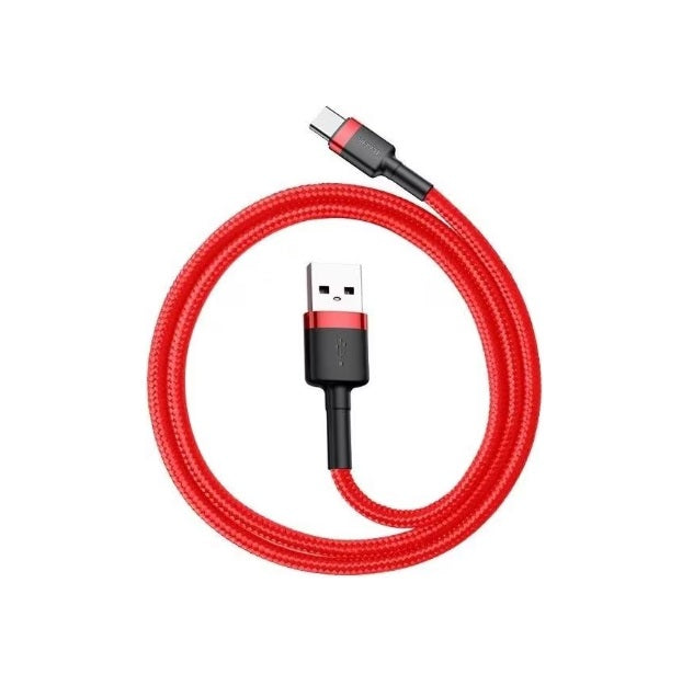 Baseus Cafule Kabel USB für Type-C 2A 2m Rot+Rot (CATKLF-C09)