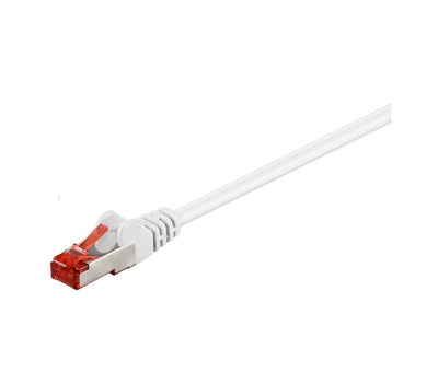 Goobay Netzwerkkabel CAT6 S/FTP, 0,15 m, Weiß (92462)