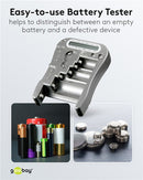 Goobay Universeller Batterietester mit LCD-Anzeige - Silber