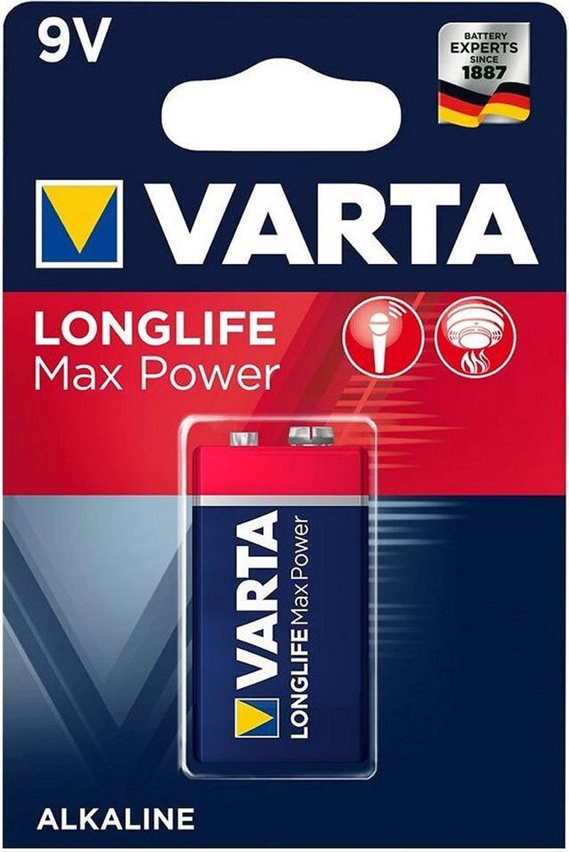 VARTA Max Power 6LR61/9V 4722 Alkalibatterie (Max Tech) – (1 Stück)