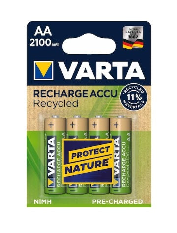 VARTA 56816 Recycled AA 2100mAh - (4 Stück)