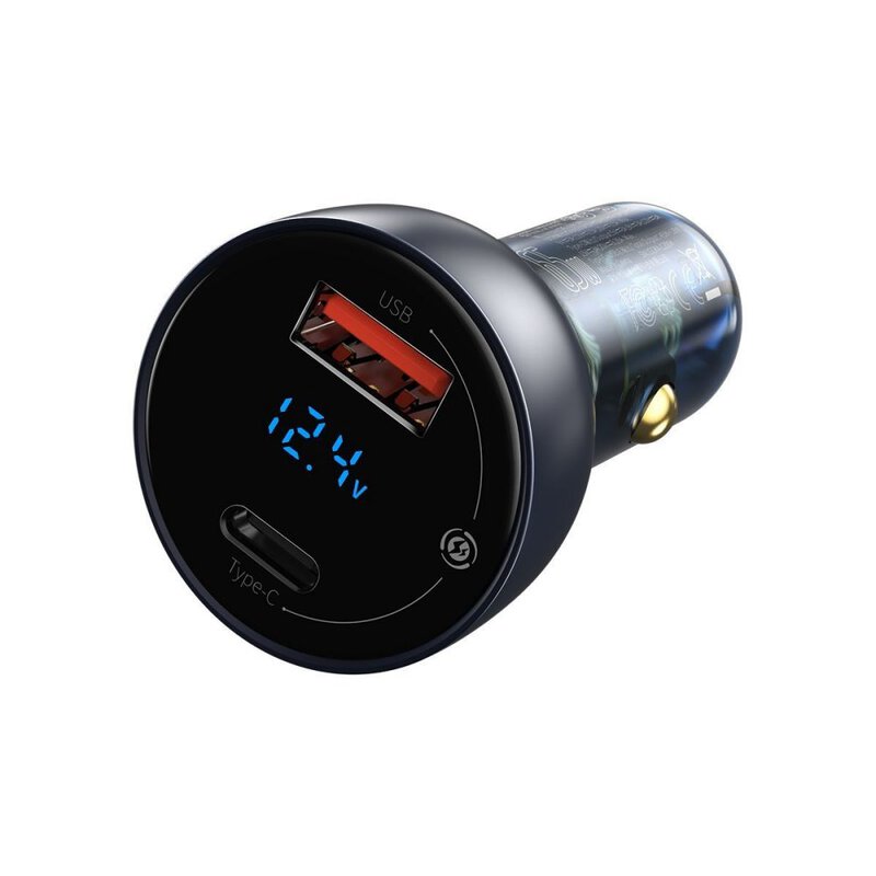 Baseus Particular Digital Display QC+PPS Dual Quick Auto Charger 65W Dunkelgrau (CCKX-C0G)