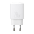 Baseus Compact Quick Charger U+C 20W EU Weiss (CCXJ-B02)