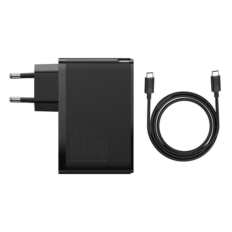 Baseus GaN2 Pro Quick Charger 2C+2U 100W EU Schwarz (CCGAN2P-L01)