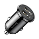 Baseus Grain Pro Auto Charger (Dual USB 4.8A ) Schwarz (CCALLP-01)