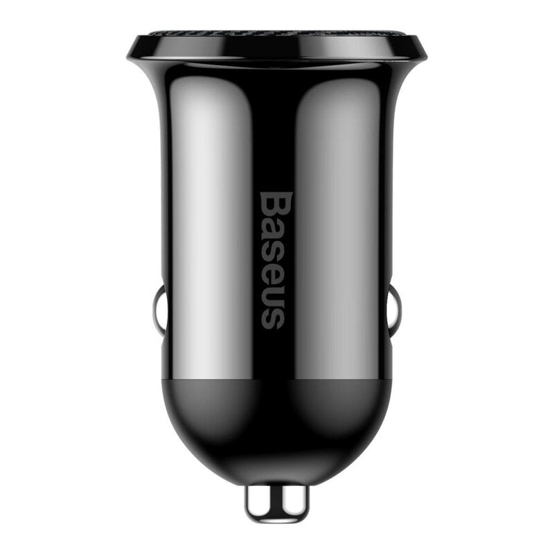 Baseus Grain Pro Auto Charger (Dual USB 4.8A ) Schwarz (CCALLP-01)