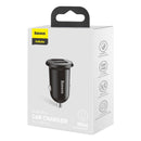 Baseus Grain Pro Auto Charger (Dual USB 4.8A ) Schwarz (CCALLP-01)