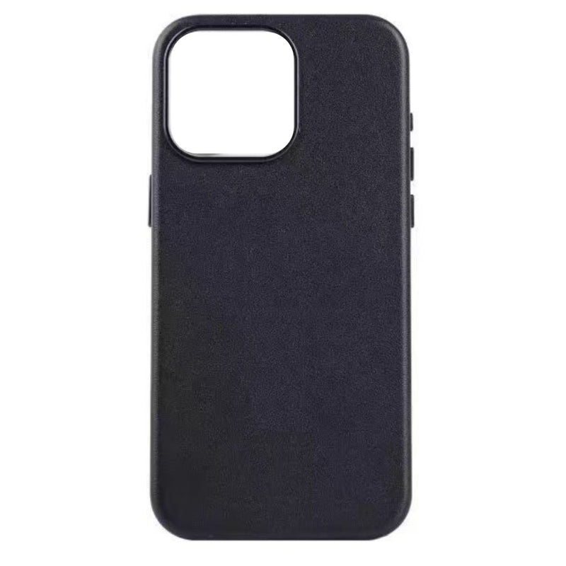 Echtleder Case Hülle Mit MagSafe für iPhone 16 Pro Max - Schwarz