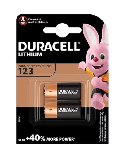 DURACELL Lithium CR123A BL2