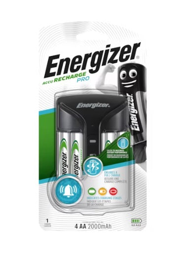 ENERGIZER Pro Ladegerät inkl. 4xAA 2000mAh E300696601 - (4 Stück)