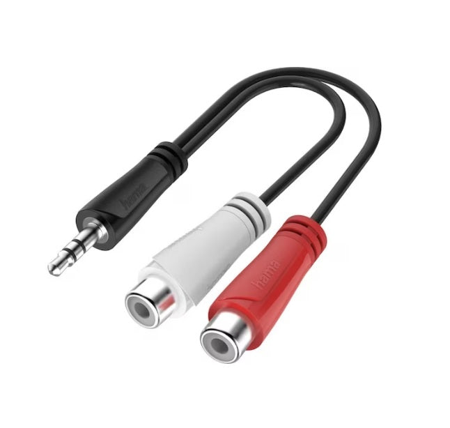 Hama Audio-Adapter, 3,5-mm-Klinkenstecker - Cinch-Klinke, Stereo-Klinkenadapter