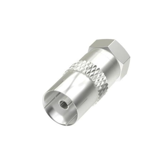 Hama SAT-Adapter, F-Stecker - Koax-Kupplung Stecker und Anschlüsse