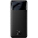 BASEUS Bipow Digital Display Power Bank 20000 mAh 20 W tragbares Telefonladegerät – Schwarz