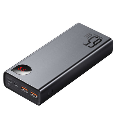 Baseus Adaman Metal Powerbank 20000 mAh PD QC 3.0 65 W 2xUSB + USB-C + Micro-USB – Schwarz