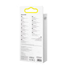 Baseus Flash Series Ⅱ Zwei-für-Drei Ladekabel U+C zu M+L+C 100W 1.2m - Blau (CASS030103)