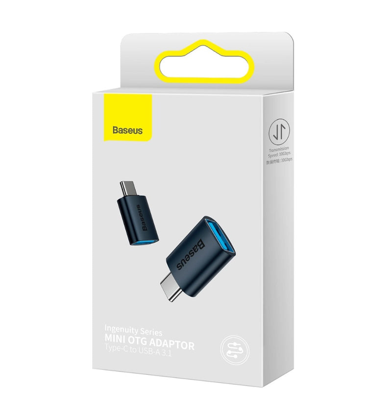 Baseus Ingenuity Series Mini OTG Adapter Typ-C zu USB-A 3.1 - Blau (ZJJQ000003)